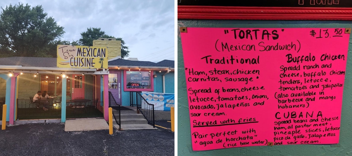 Terra Sur Menu
